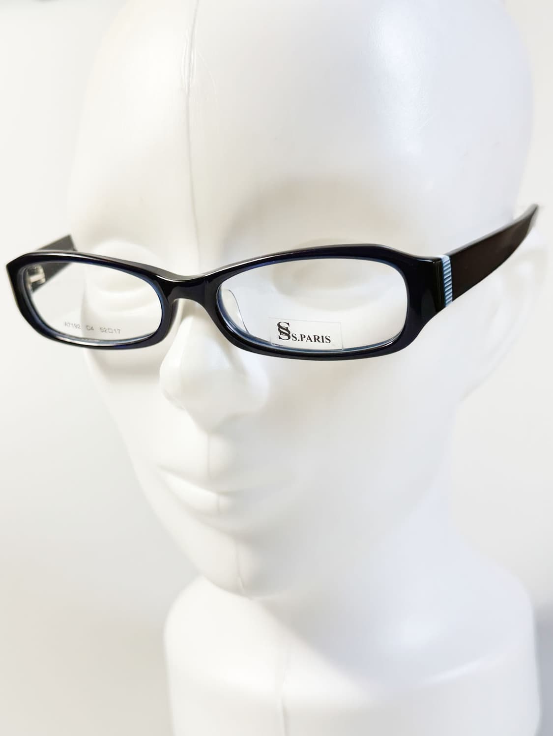 SS.PARIS 네이비 블랙 뿔테 스퀘어 프레임 빈티지 안경 상품이미지8