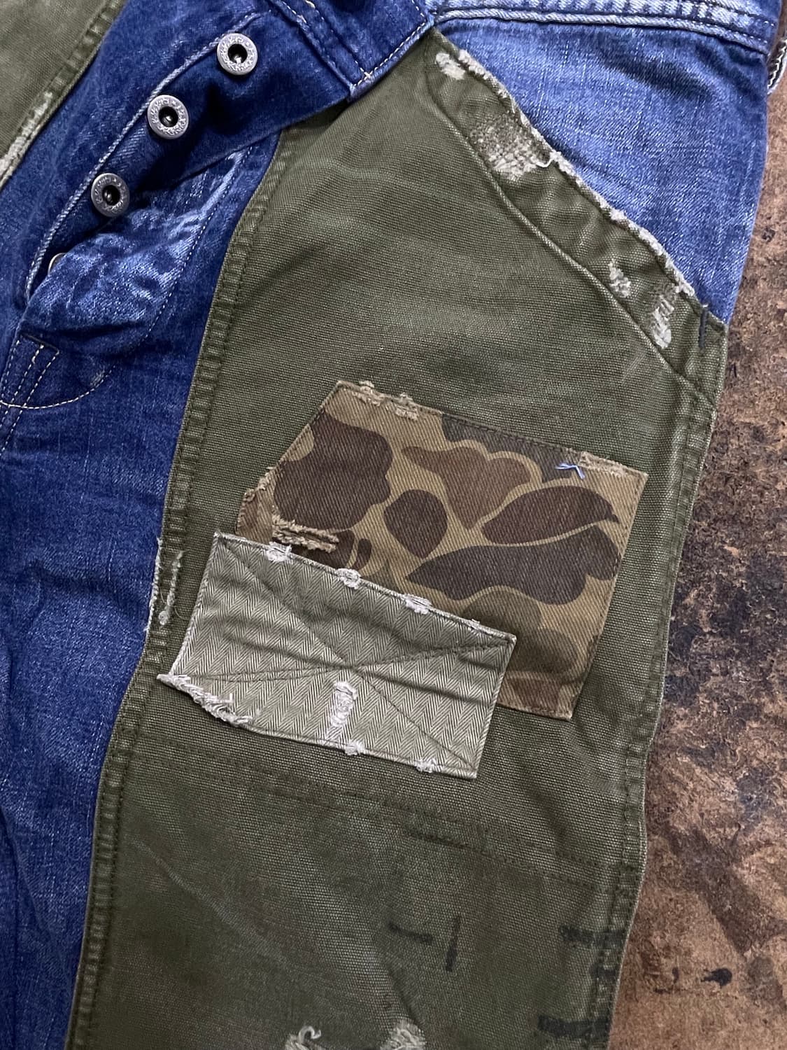 폴로랄프로렌/밀리터리패치 드스트레스드 데님청바지 상품이미지4