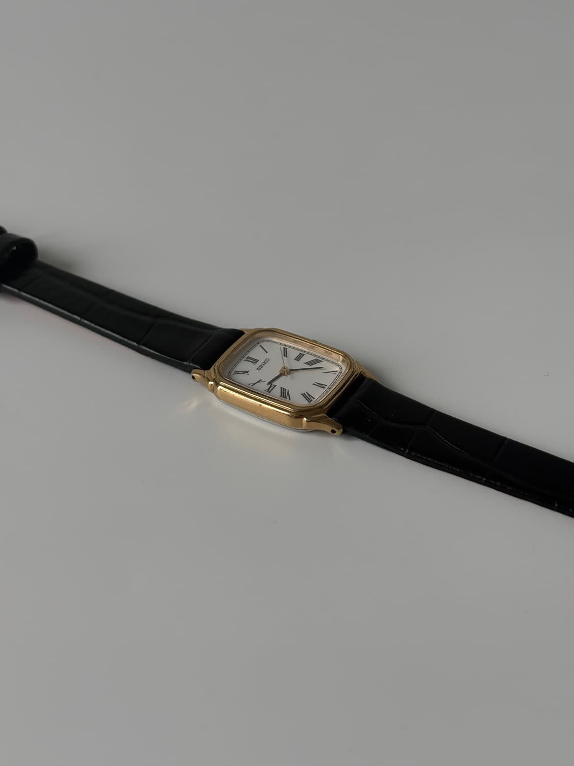 1980s Roman Gold Tank Ladies Quartz 상품이미지4