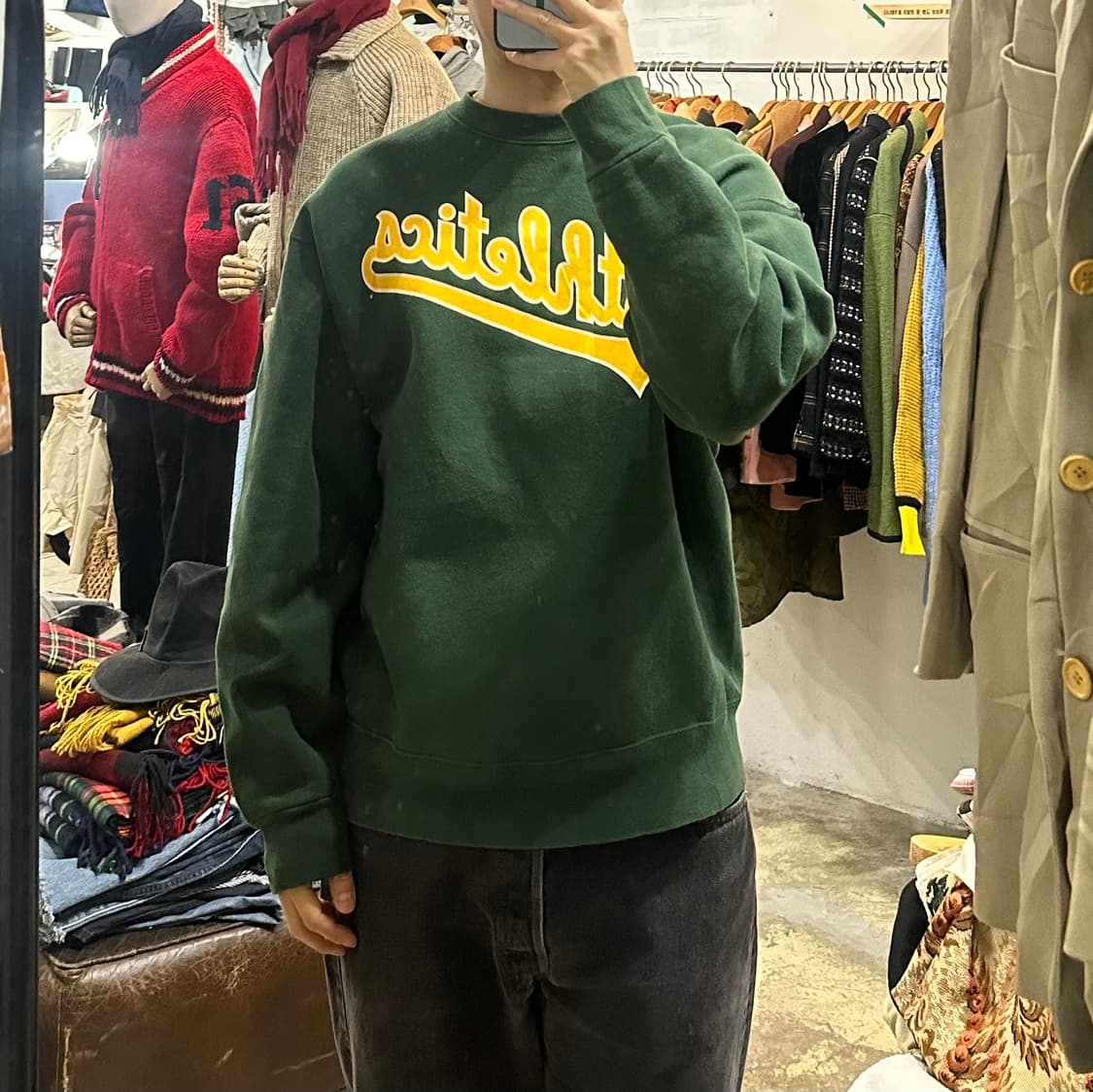 (착용컷) 90's Majestic 스웻 셔츠 (남성용 105) 상품이미지3