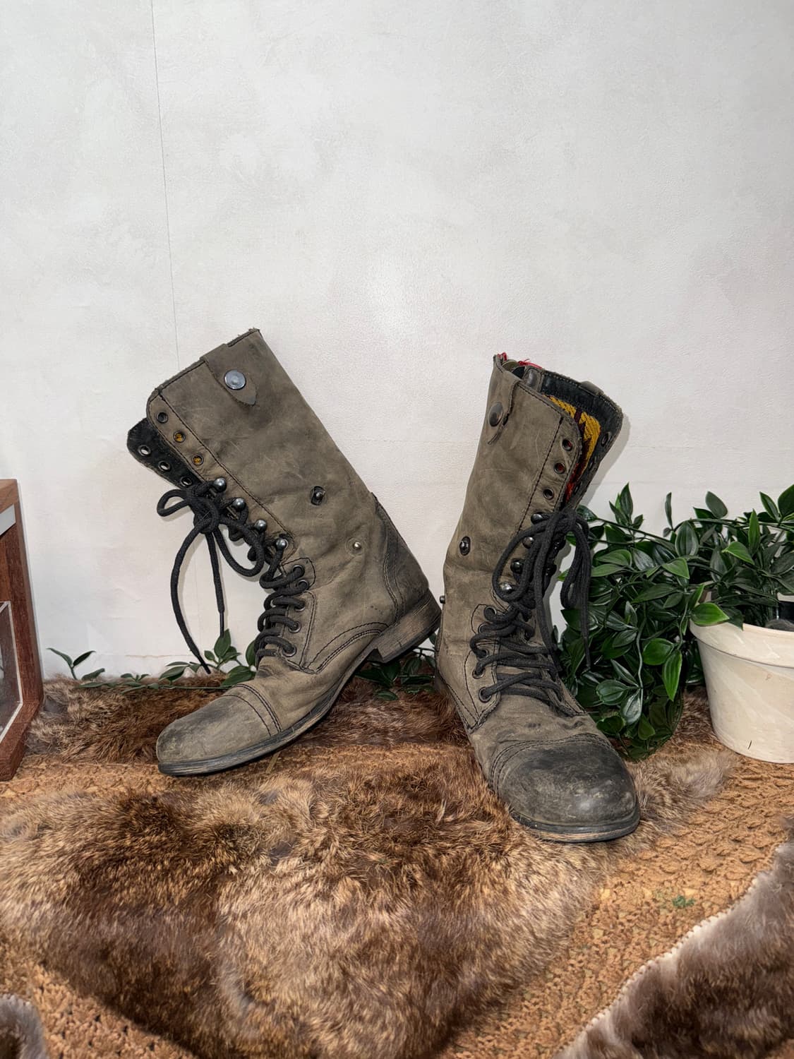 Steve madden button military boots 상품이미지1