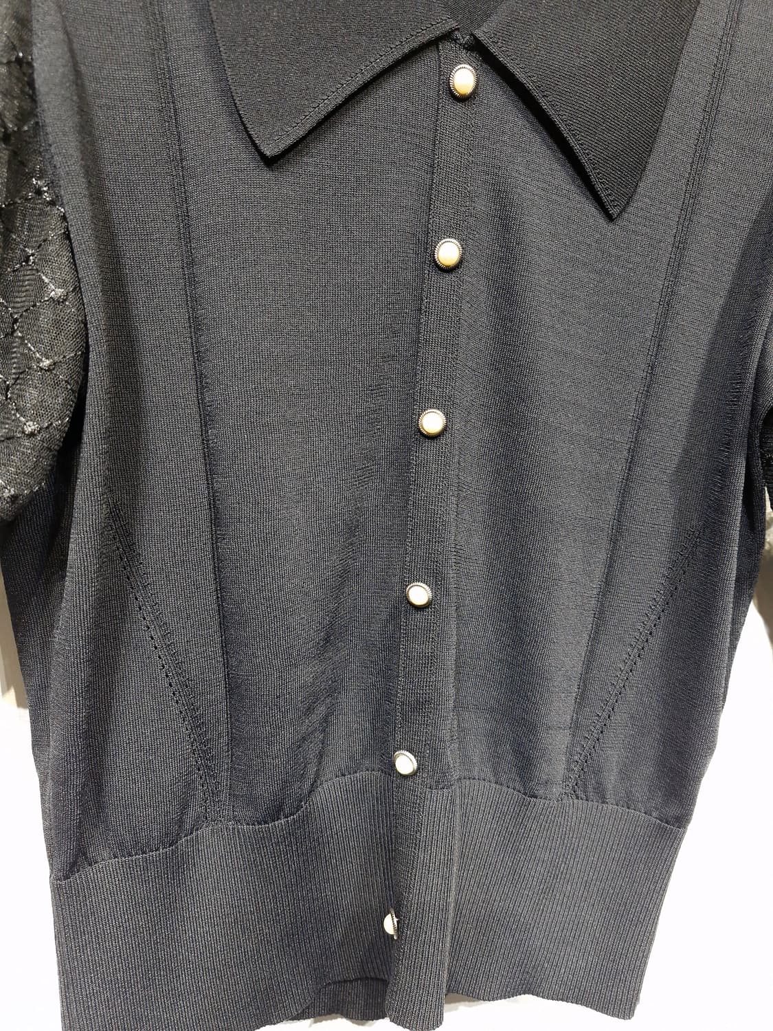 잇 미샤 it MICHAA 퍼프 슬리브 카라 니트_55 상품이미지5