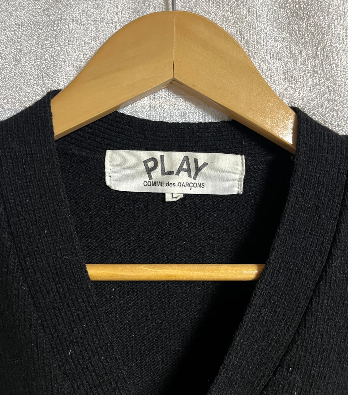 공용 꼼데가르송 더블와펜 가디건 L 상품이미지5