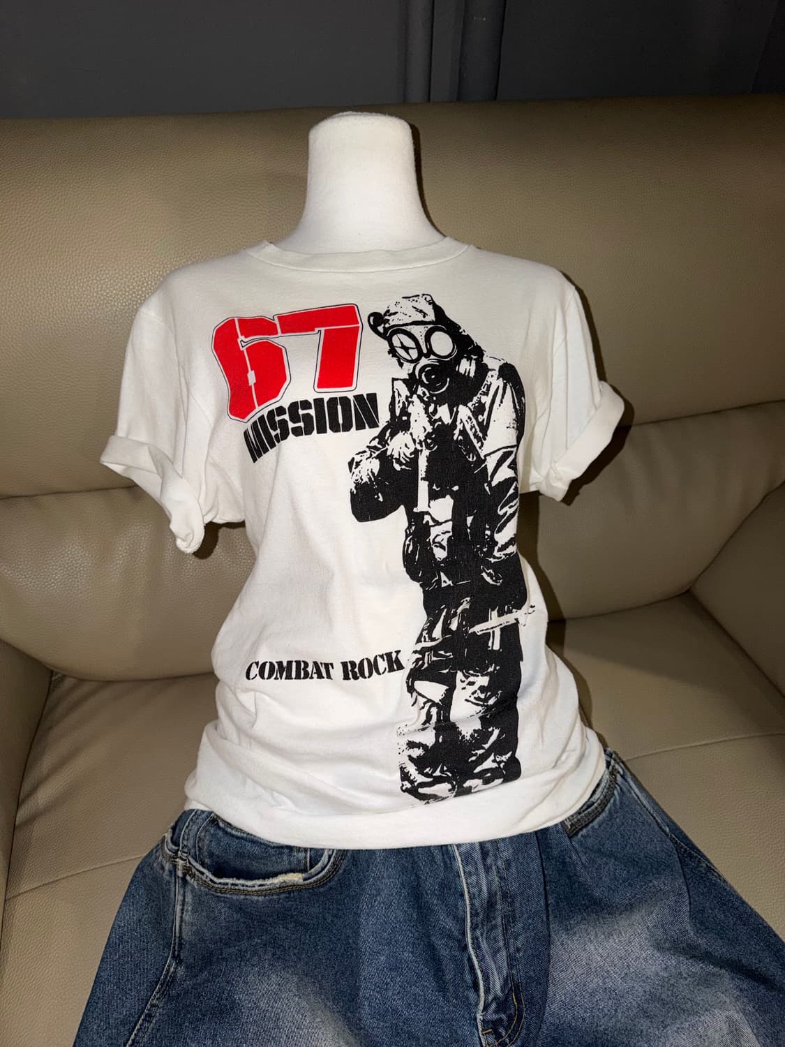 gas mask man printing top 상품이미지1