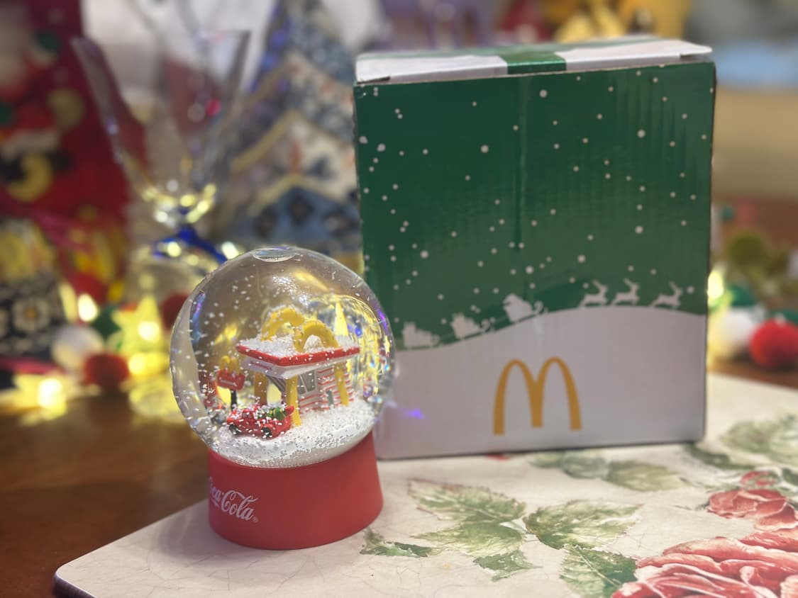 맥도날드 코카콜라 콜라보 크리스마스 스노우볼 상품이미지3