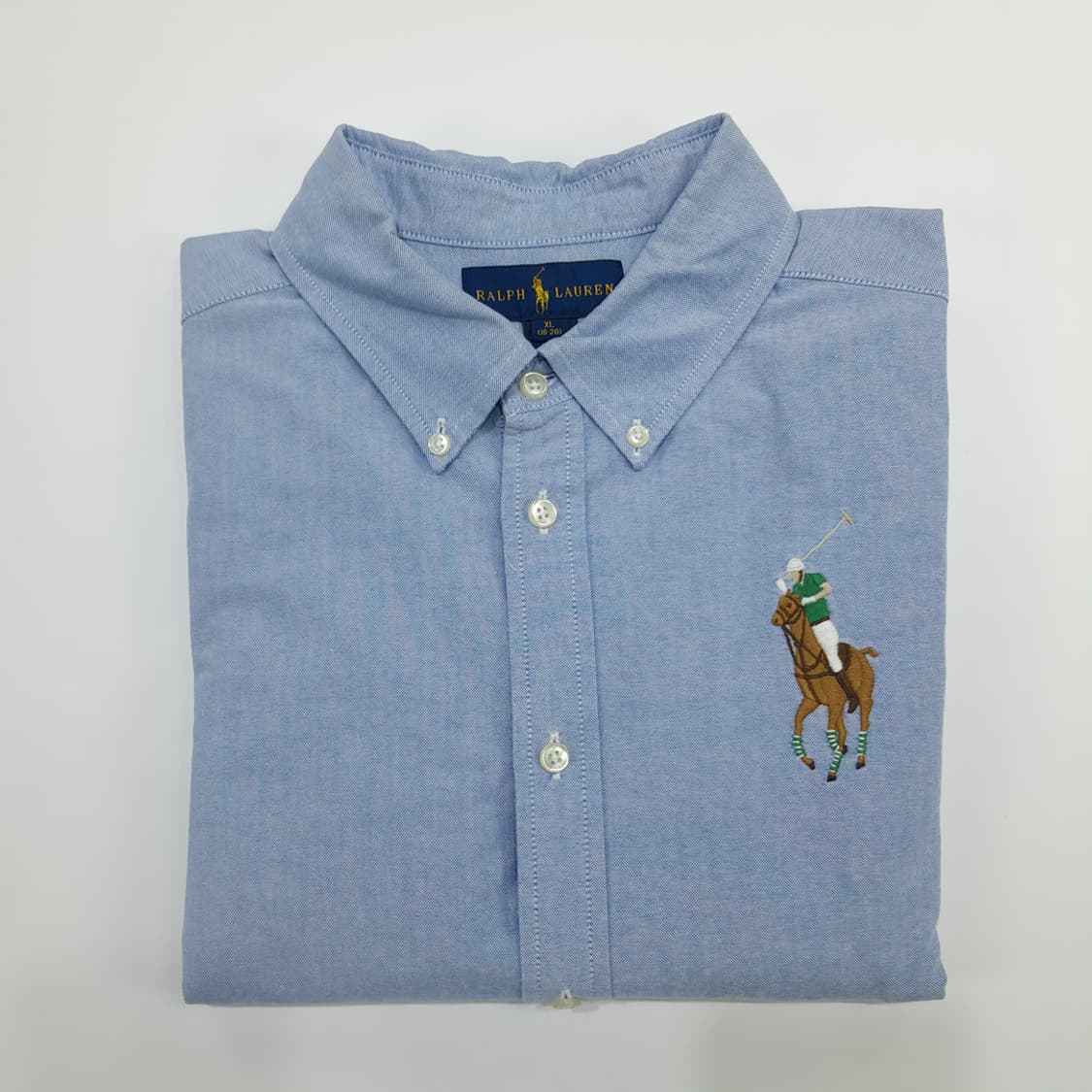 Co988W XL 폴로 랄프로렌 클래식블루 빅포니 긴팔 셔츠 남방 상품이미지8