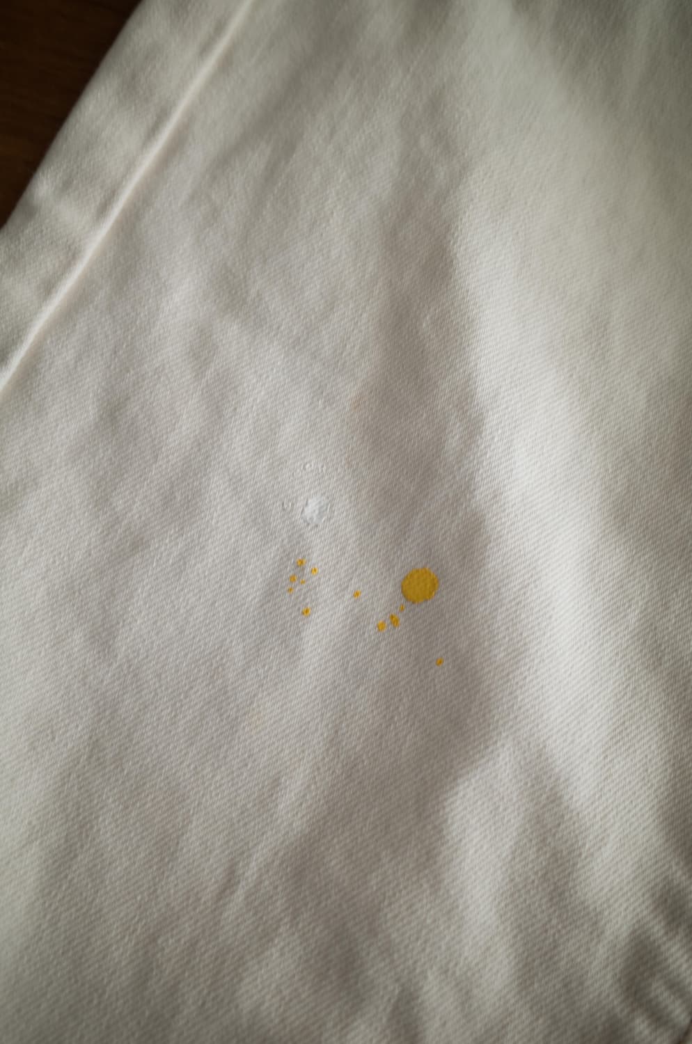 ymc x ordinary fits 페인팅 크림진 상품이미지4