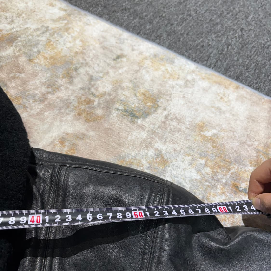 빈티지 양가죽 무스탕 봄버 레더자켓 상품이미지10