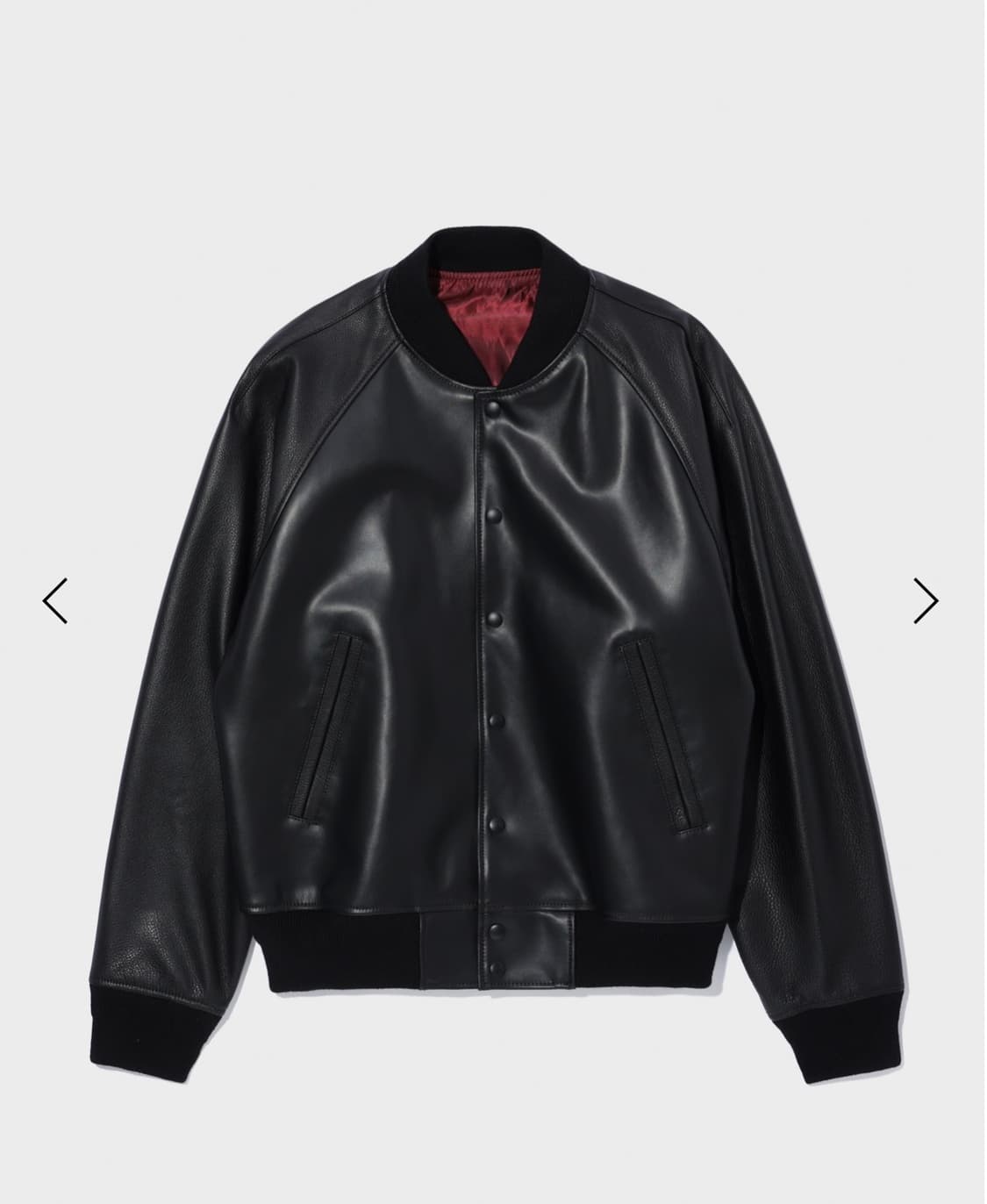 Leather Varsity Jacket (L) 상품이미지3