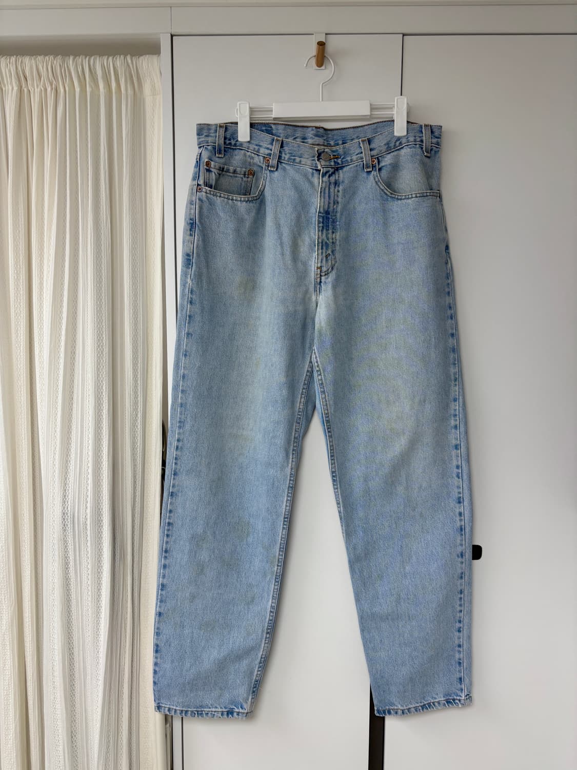 Rare) 90s 리바이스 550 36x32 검정베트윙(라스트00s) 상품이미지1