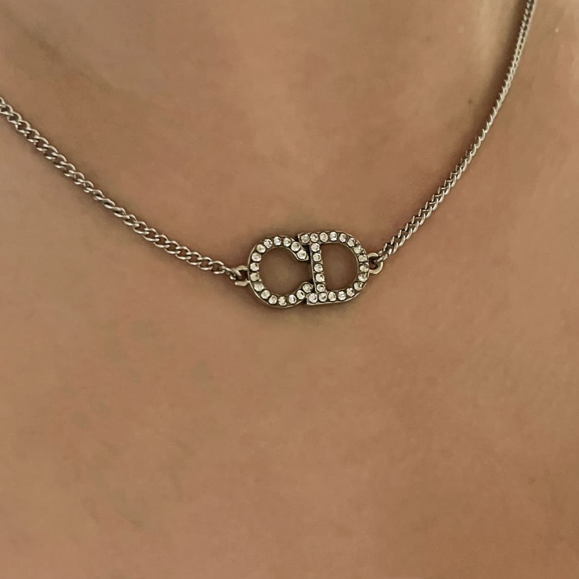 디올 CD 정품 빈티지 업사이클링 목걸이 상품이미지4