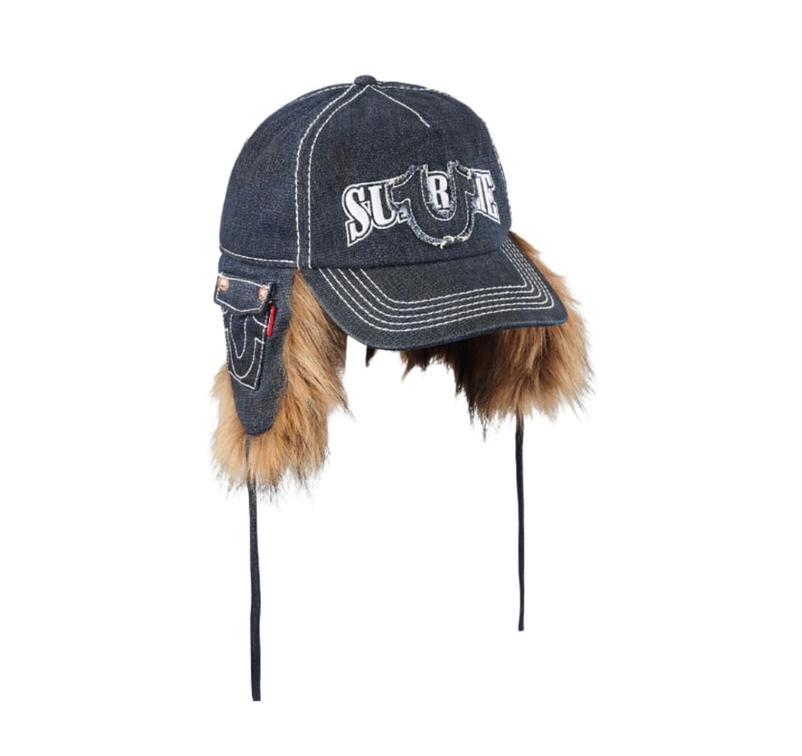 L-XL) 슈프림 트루릴리전 이어플랩 트루퍼햇 더티인디고 상품이미지1