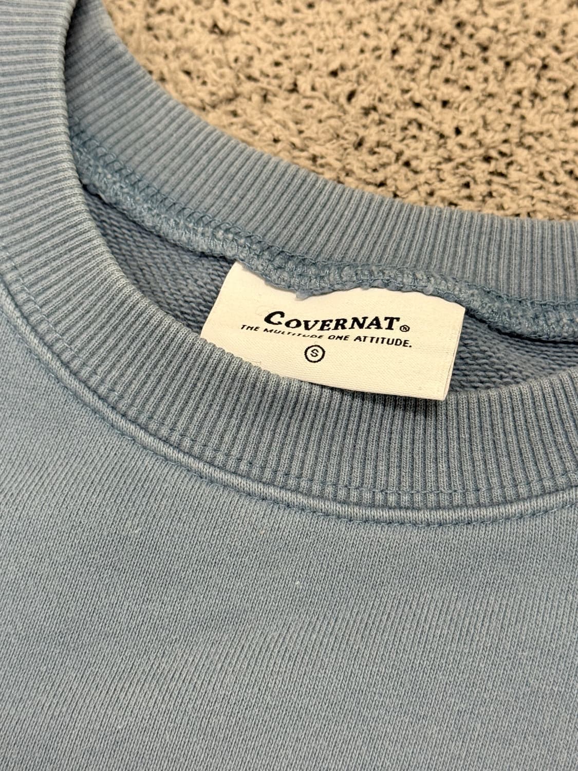 (S) 커버낫 백로고 맨투맨 상품이미지3