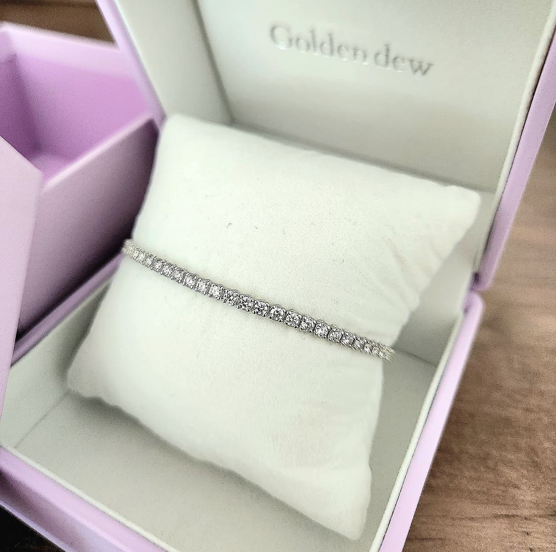 [S+급]골든듀 투오브하트테니스뉴2 5P 팔찌 다이아몬드팔찌 테니스팔찌 상품이미지3