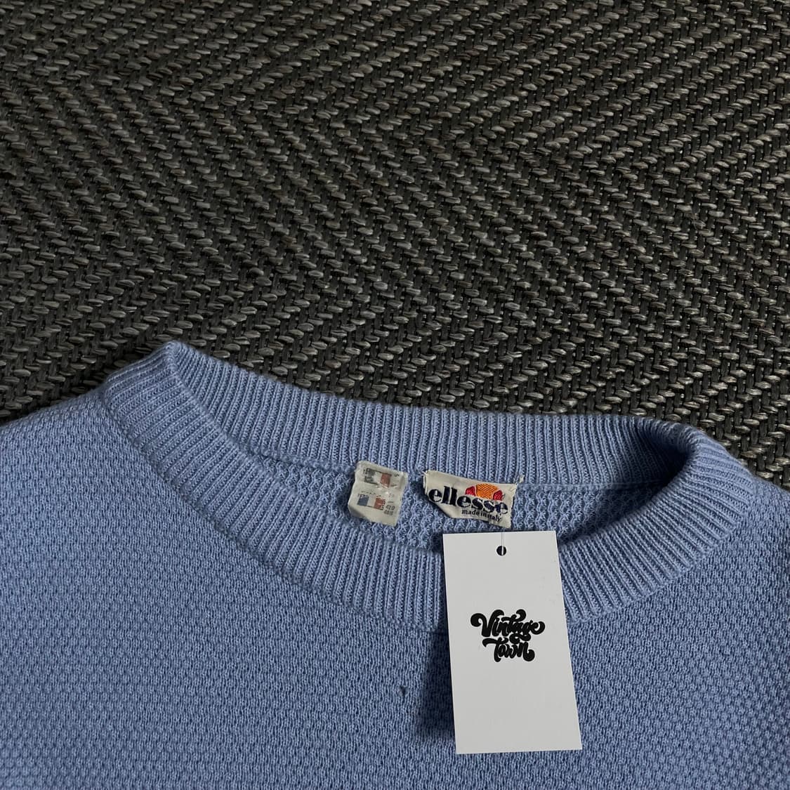 00s 엘레쎄 올드스쿨 미니멀 와플 니트o 4264 상품이미지4