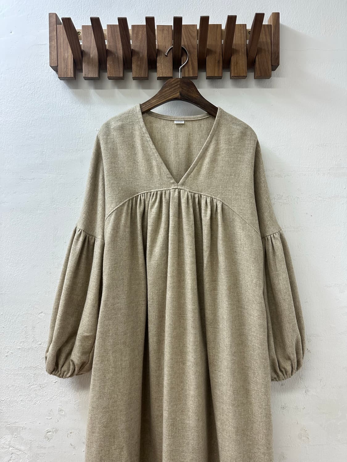 일본빈티지 셔링 루즈핏 롱 원피스 상품이미지2