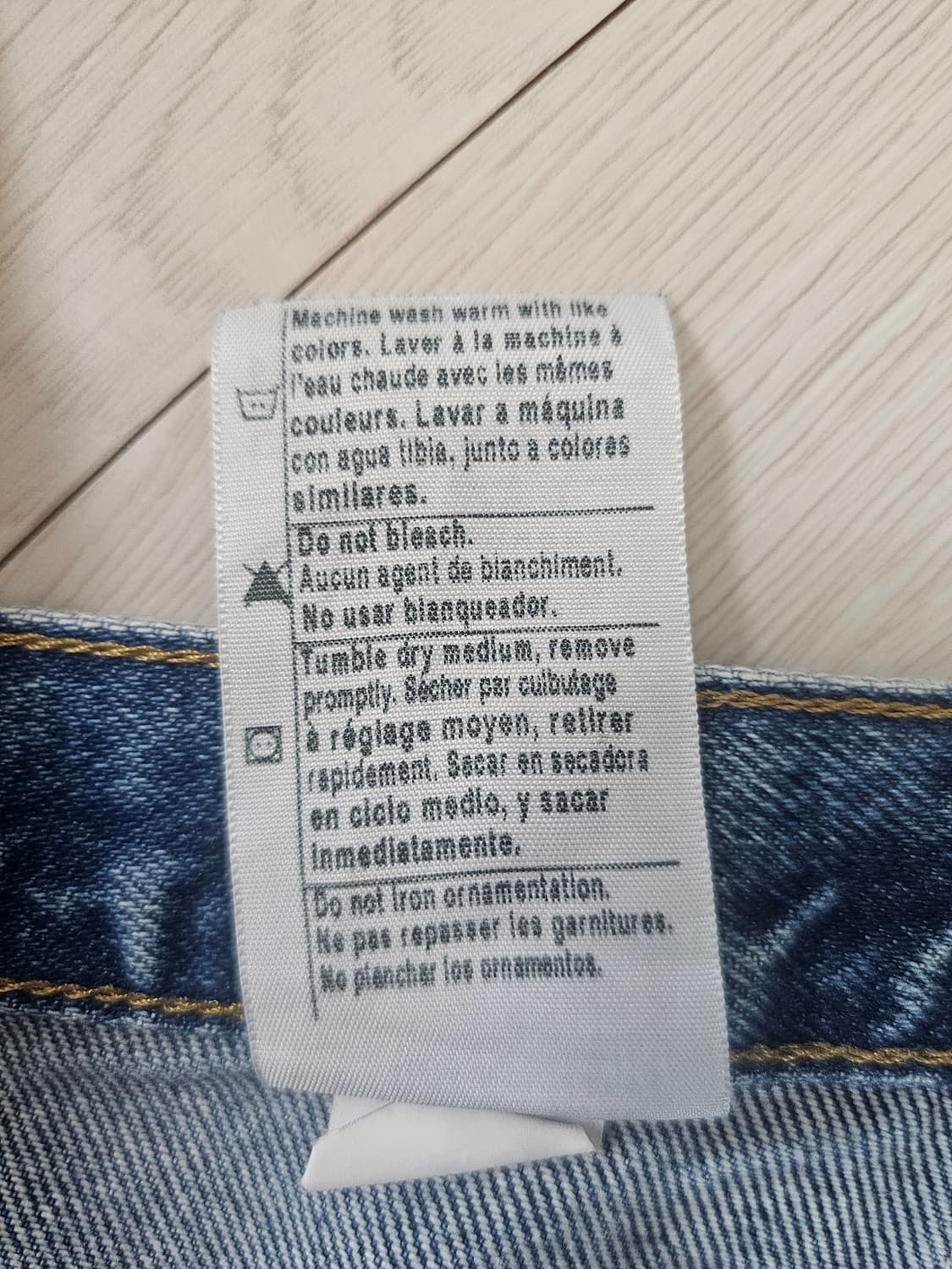 칼하트 더블니 데님 허리 38X30 상품이미지6