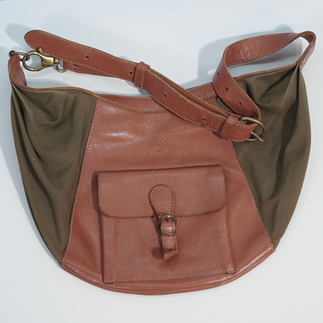 일비종떼 이태리 레더 캔버스 백 상품이미지1