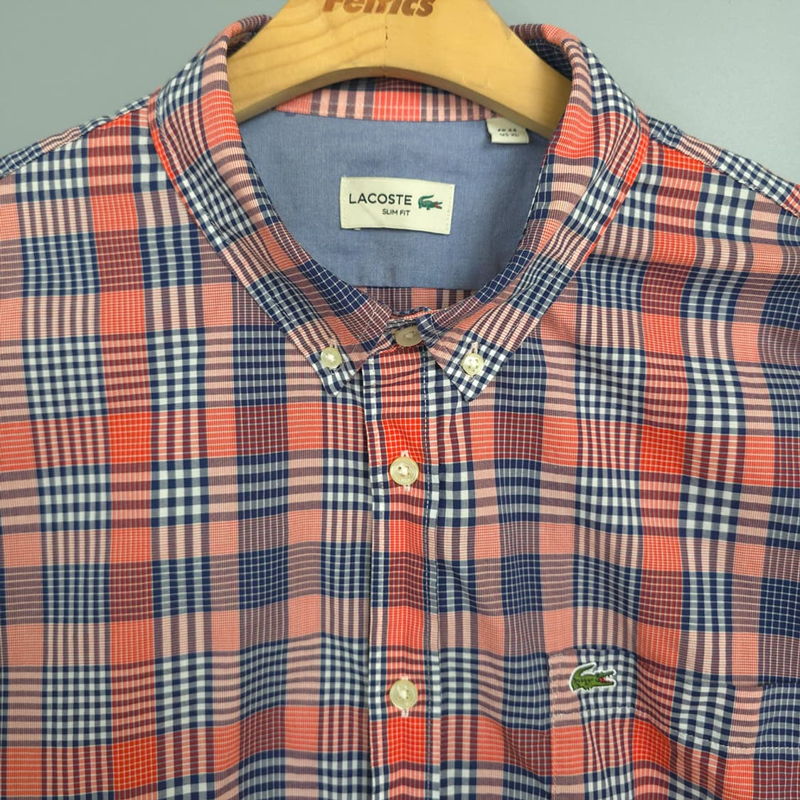 남성용 라코스테 Lacoste 슬림핏 체크 셔츠 110 상품이미지2