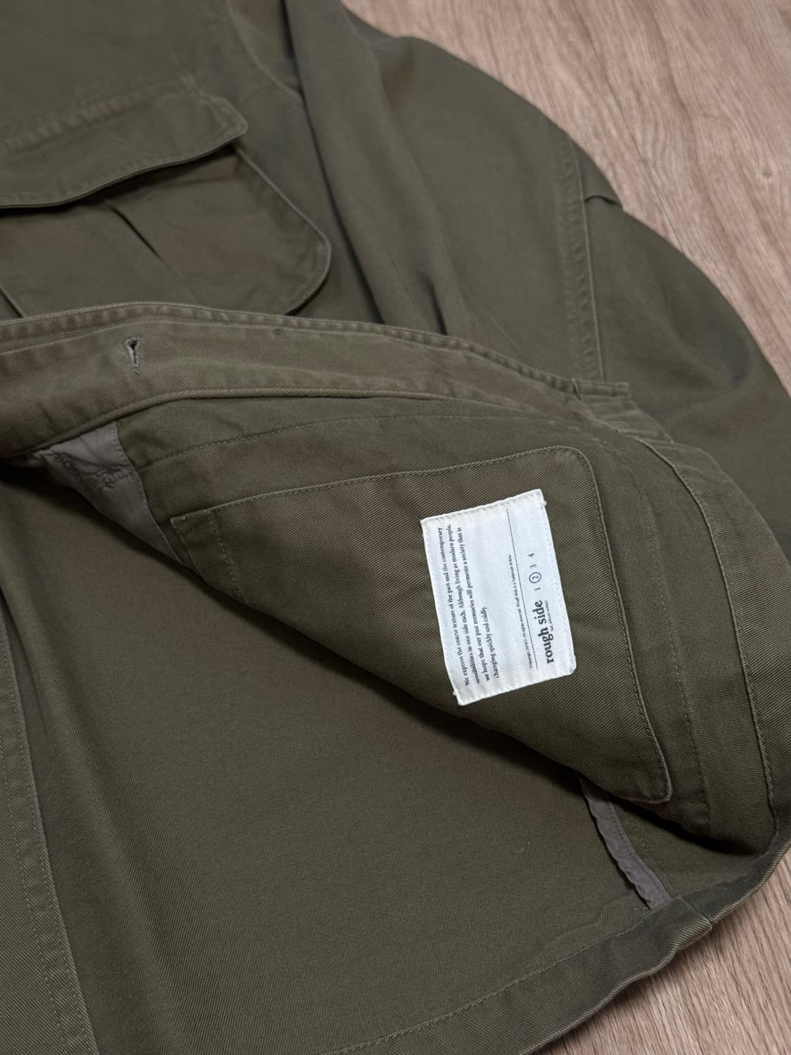 [Rough Side] Fatigue Jacket Olive (2) 상품이미지7