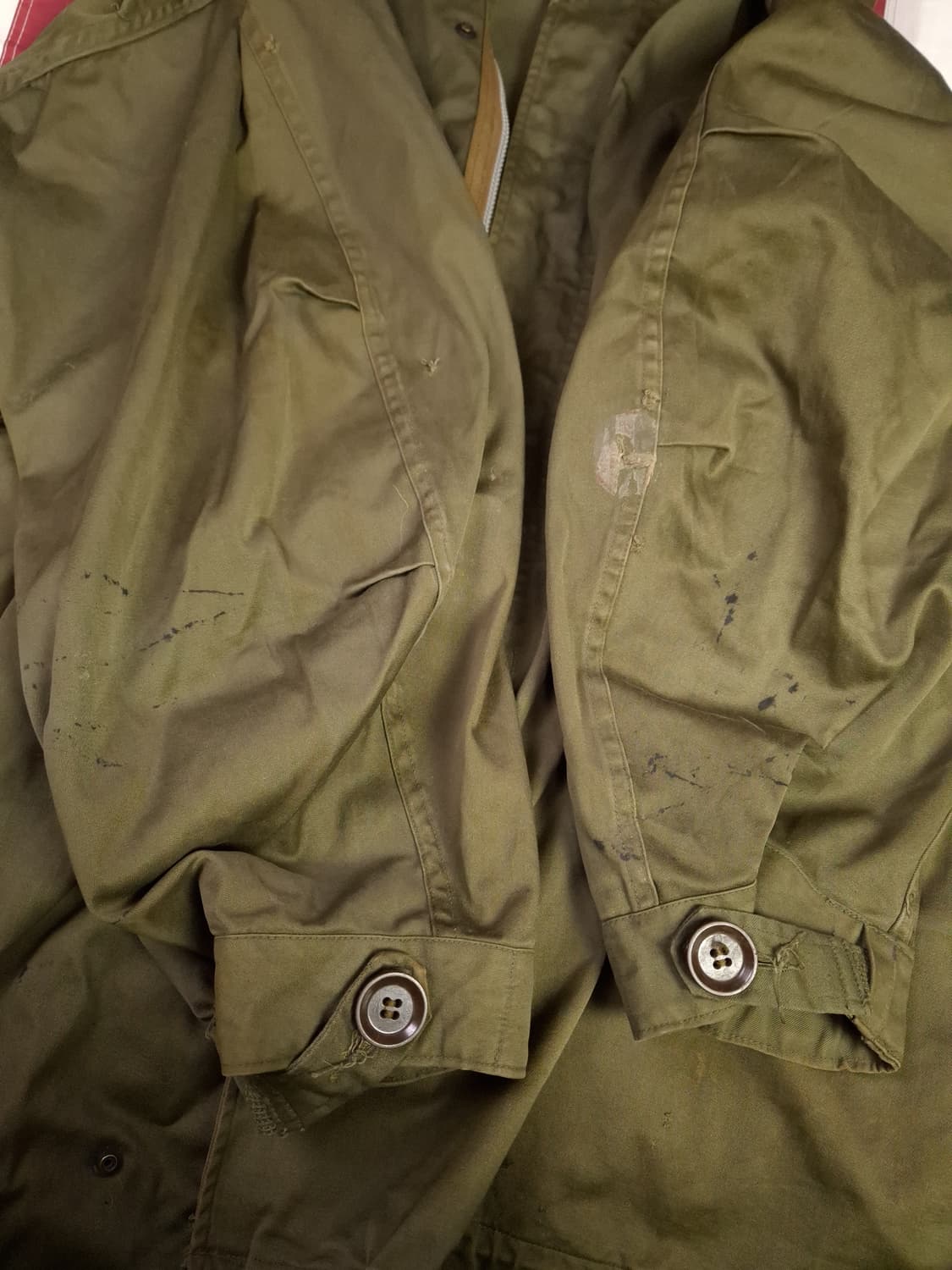 오리지날 미군 M-51 진나단파카 양털 라이너 미듐 셋트 상품이미지5