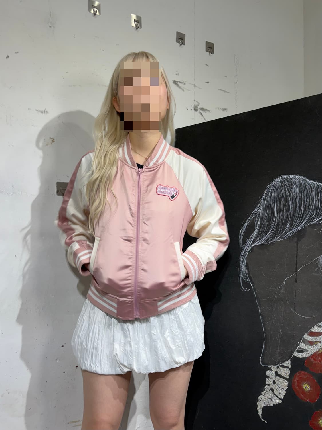 Jpn 일본 빈티지 립스틱 딸기우유 핑크 스카잔  상품이미지2