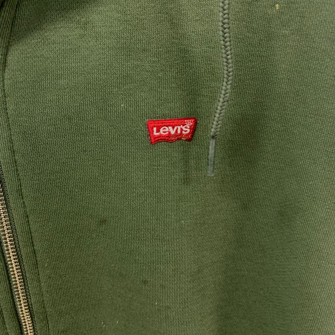 리바이스 자수로고 카키 후드집업 상품이미지4