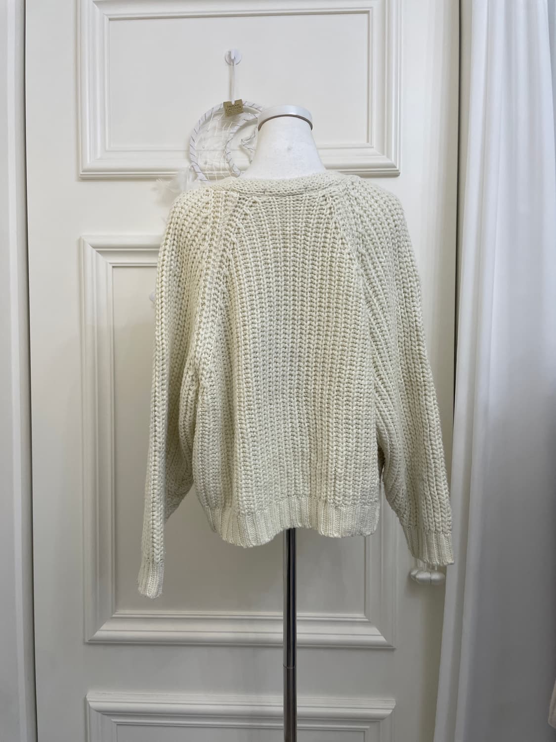 ivory twist 3button winter cardigan 상품이미지3