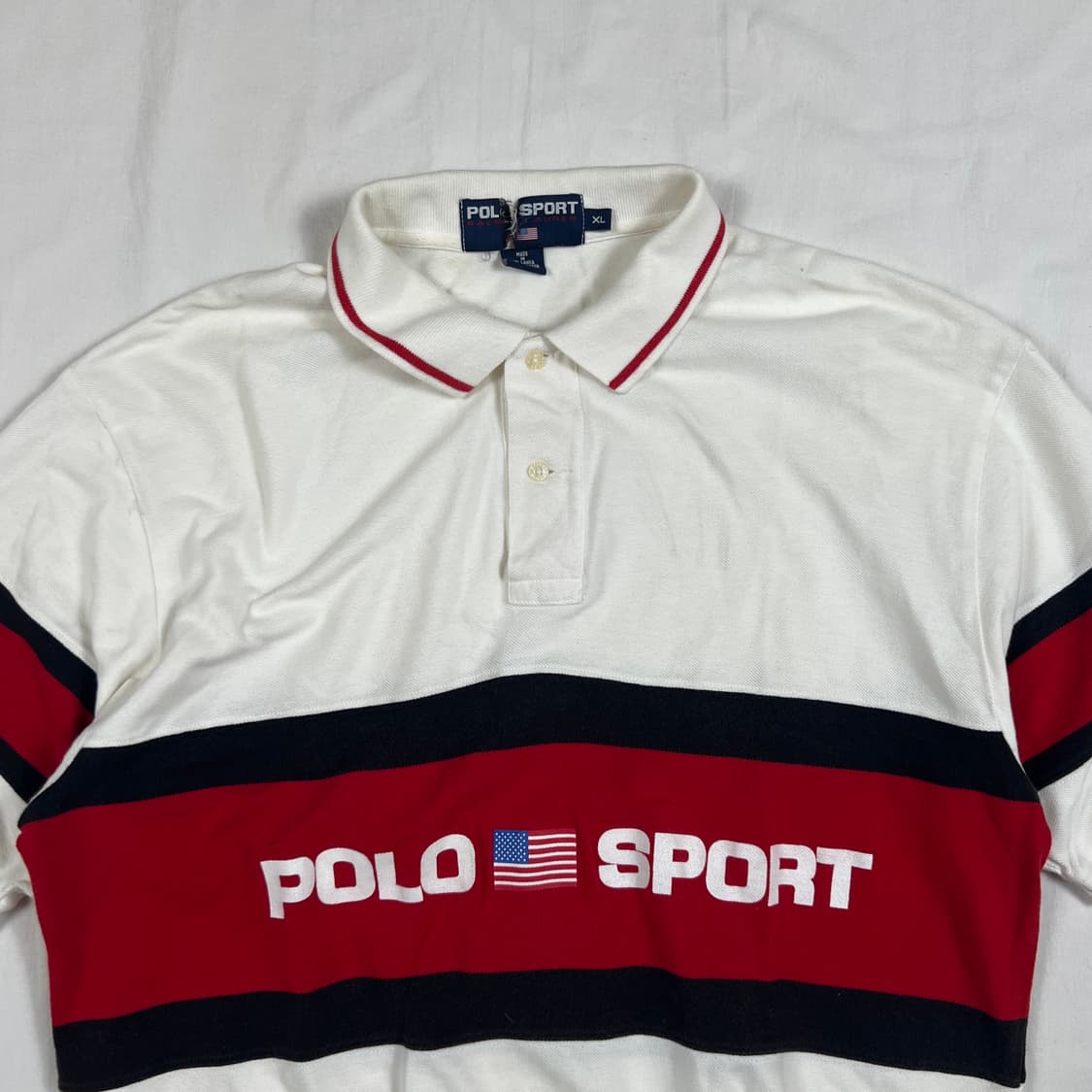 90‘s 폴로스포츠 polo sport 스펠아웃 반팔 피케셔츠 상품이미지2