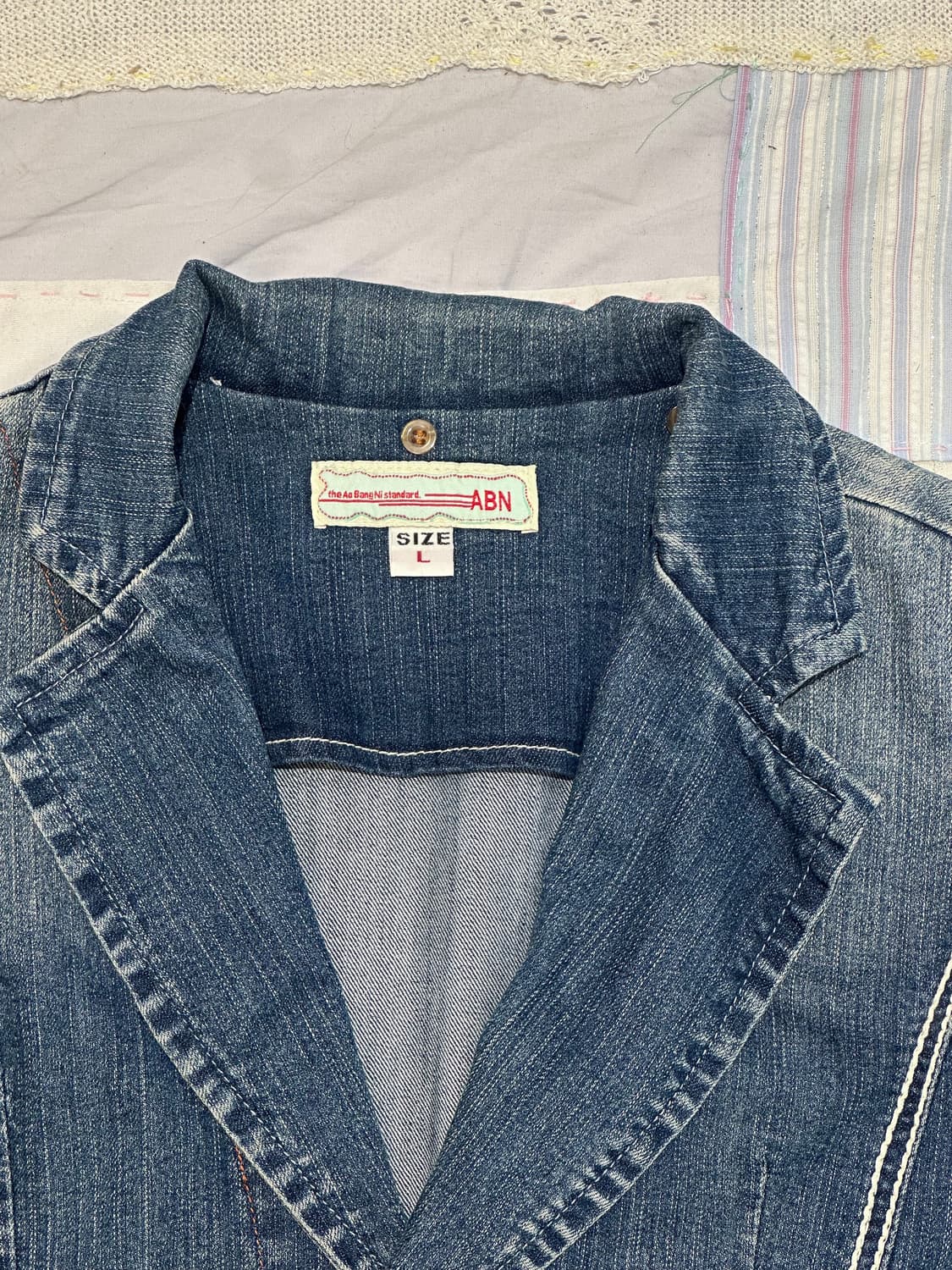 스티치 데님 자켓  상품이미지9