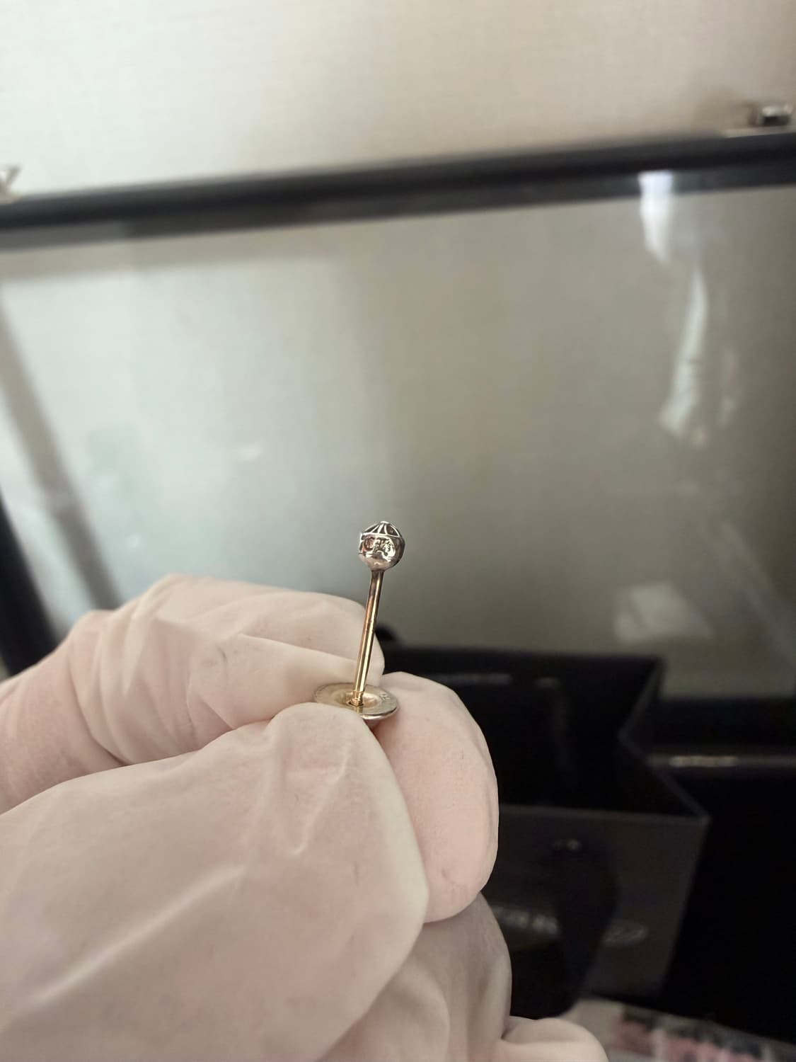 (맨아코) 크롬하츠 미니 크로스볼 이어링 귀걸이 2개 한스룸 상품이미지4