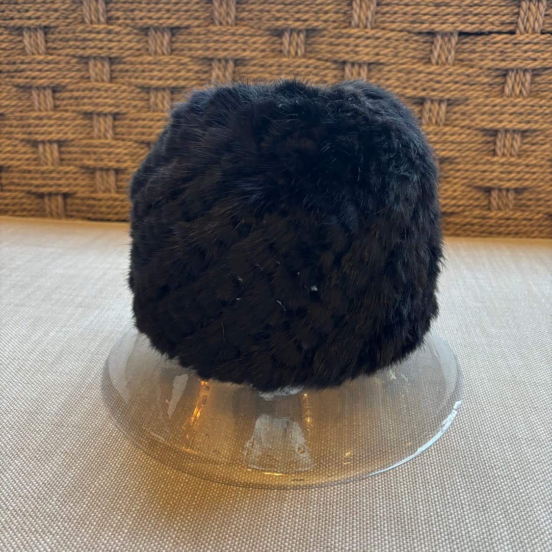 블랙 밍크 비니 Hat 상품이미지2