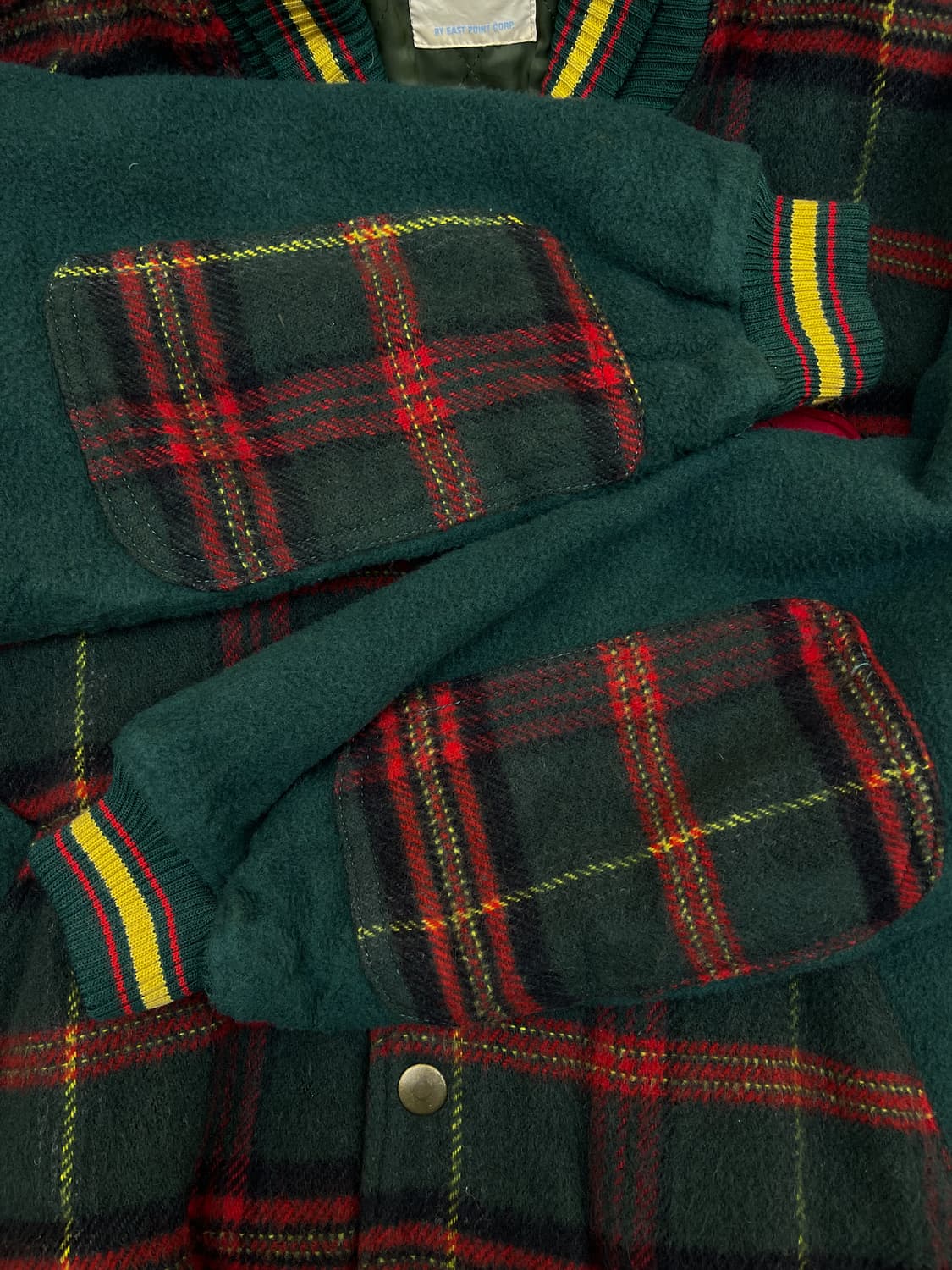 East Boy 90s 타탄 체크 블루종  상품이미지6