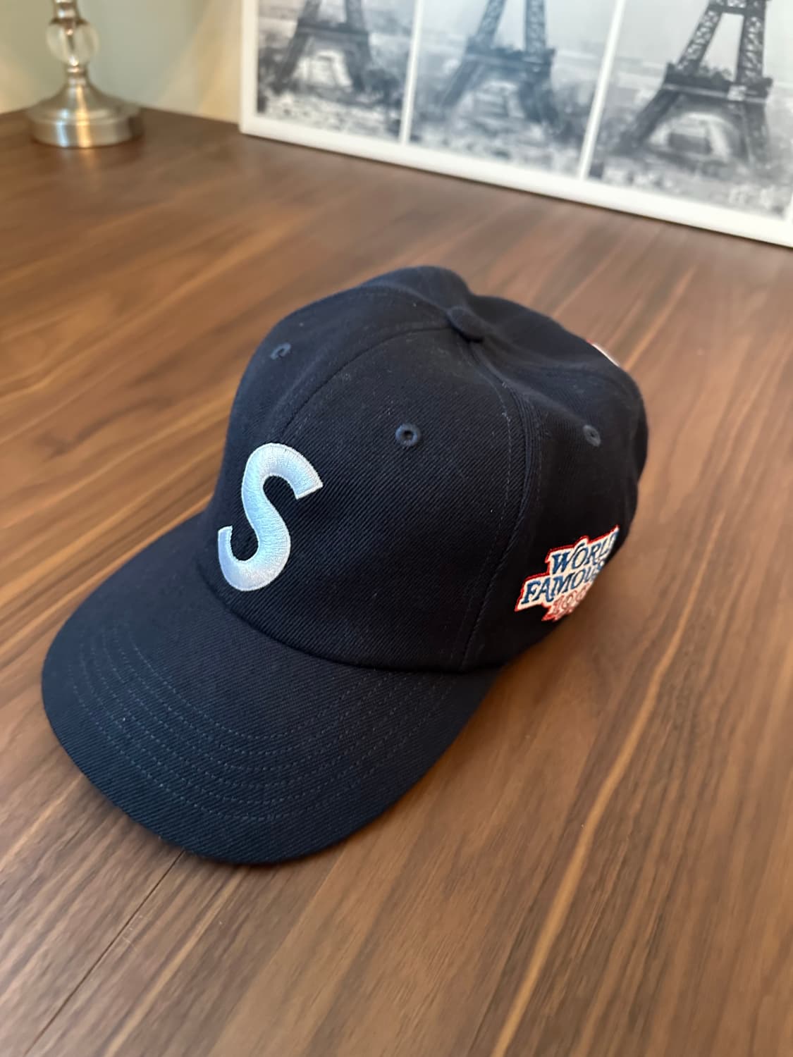 슈프림 월드 페이머스 S 로고 6-패널 네이비 - 25SS  상품이미지2
