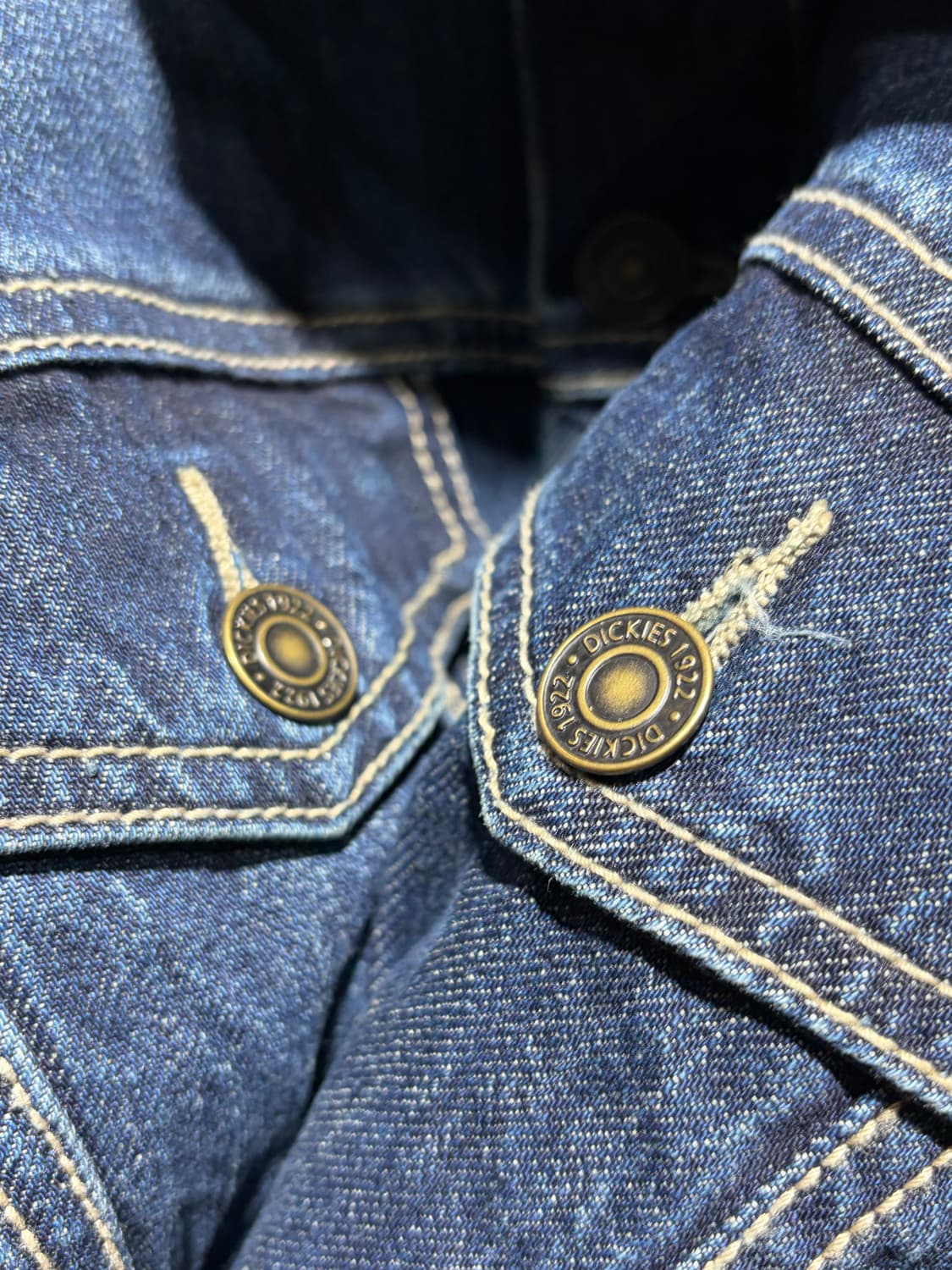 XL 디키즈 투포켓 진청 데님자켓 상품이미지5