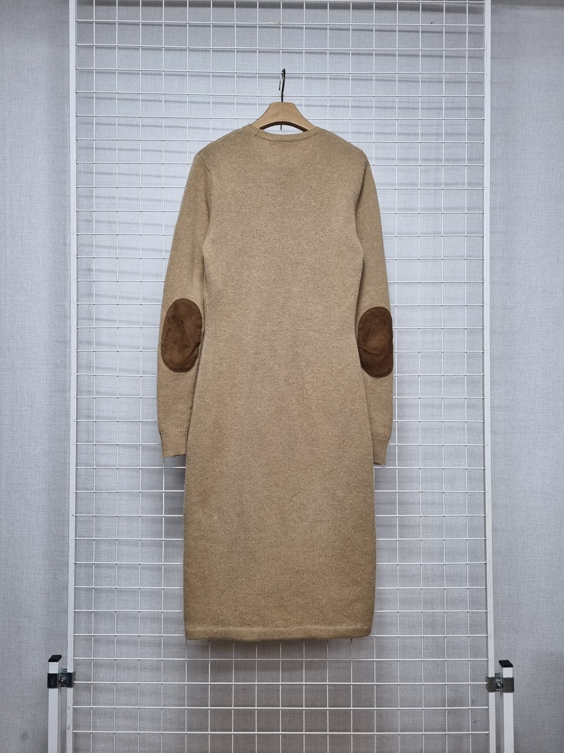 폴로 캐시미어 엘보패치 니트원피스 S 상품이미지2