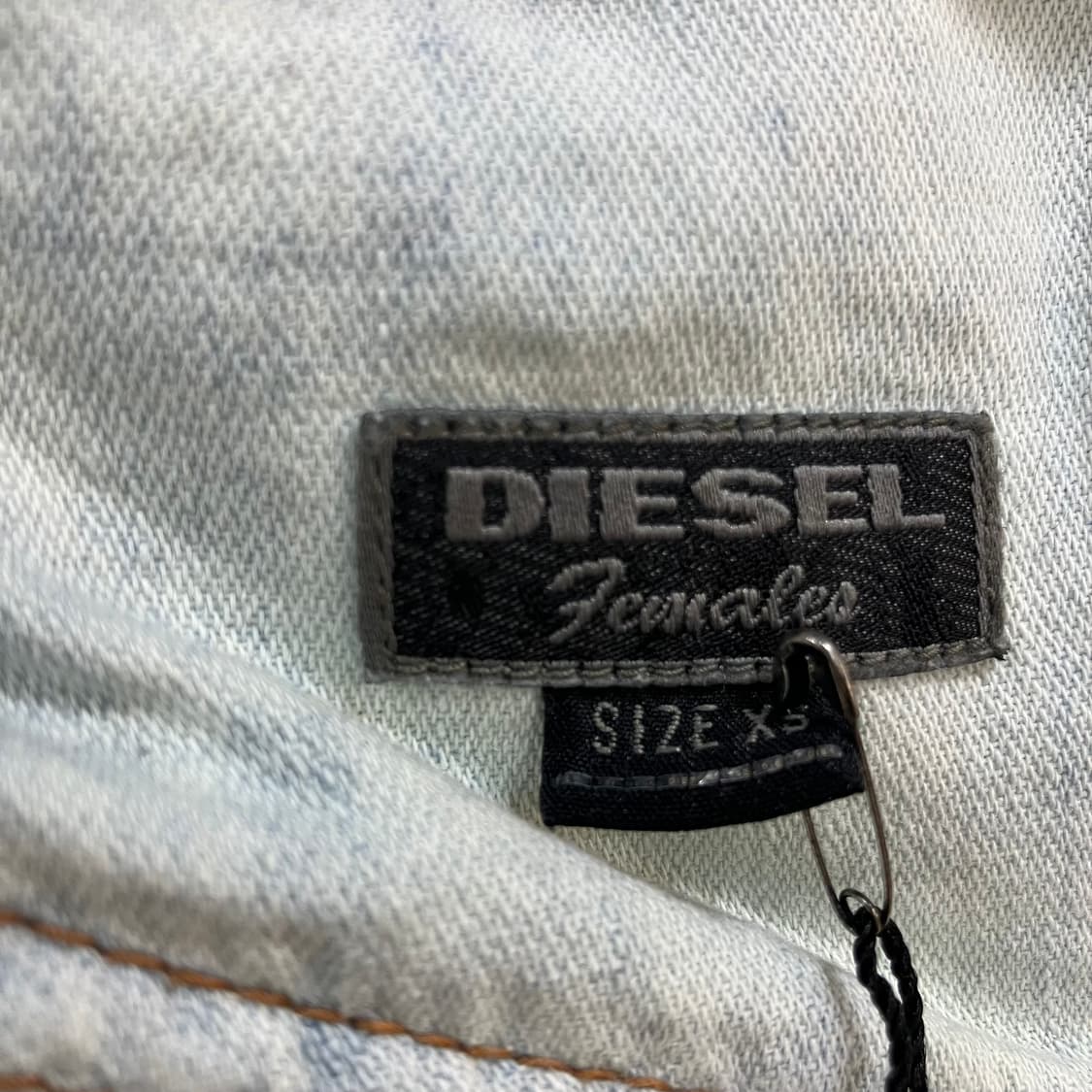 Diesel 디젤 아카이브 블리치 가공 워싱 데님 원피스 XS 상품이미지2