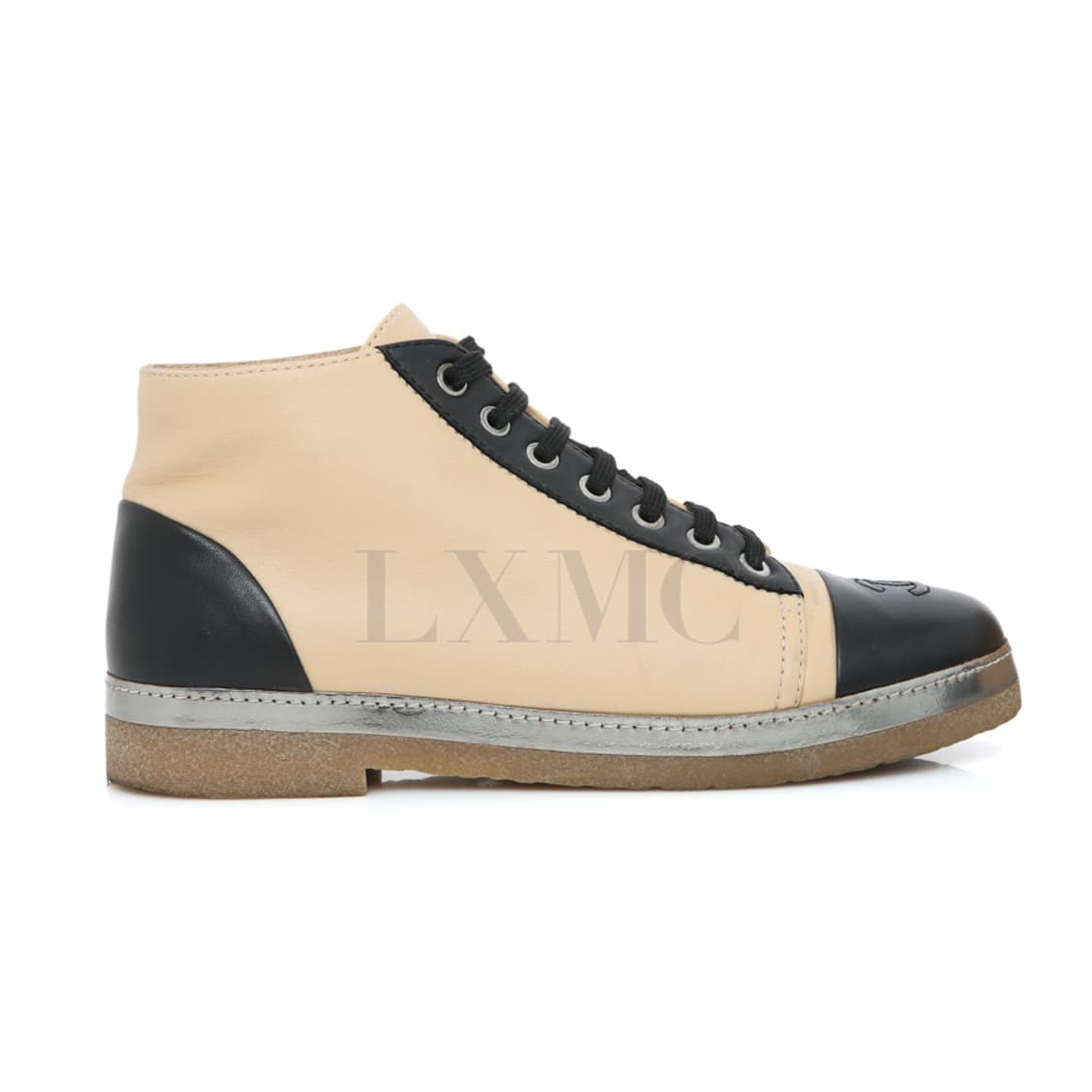 샤넬 블랙 베이지 슈즈 코코마크 깜봉 앵클부츠 G30362 상품이미지4