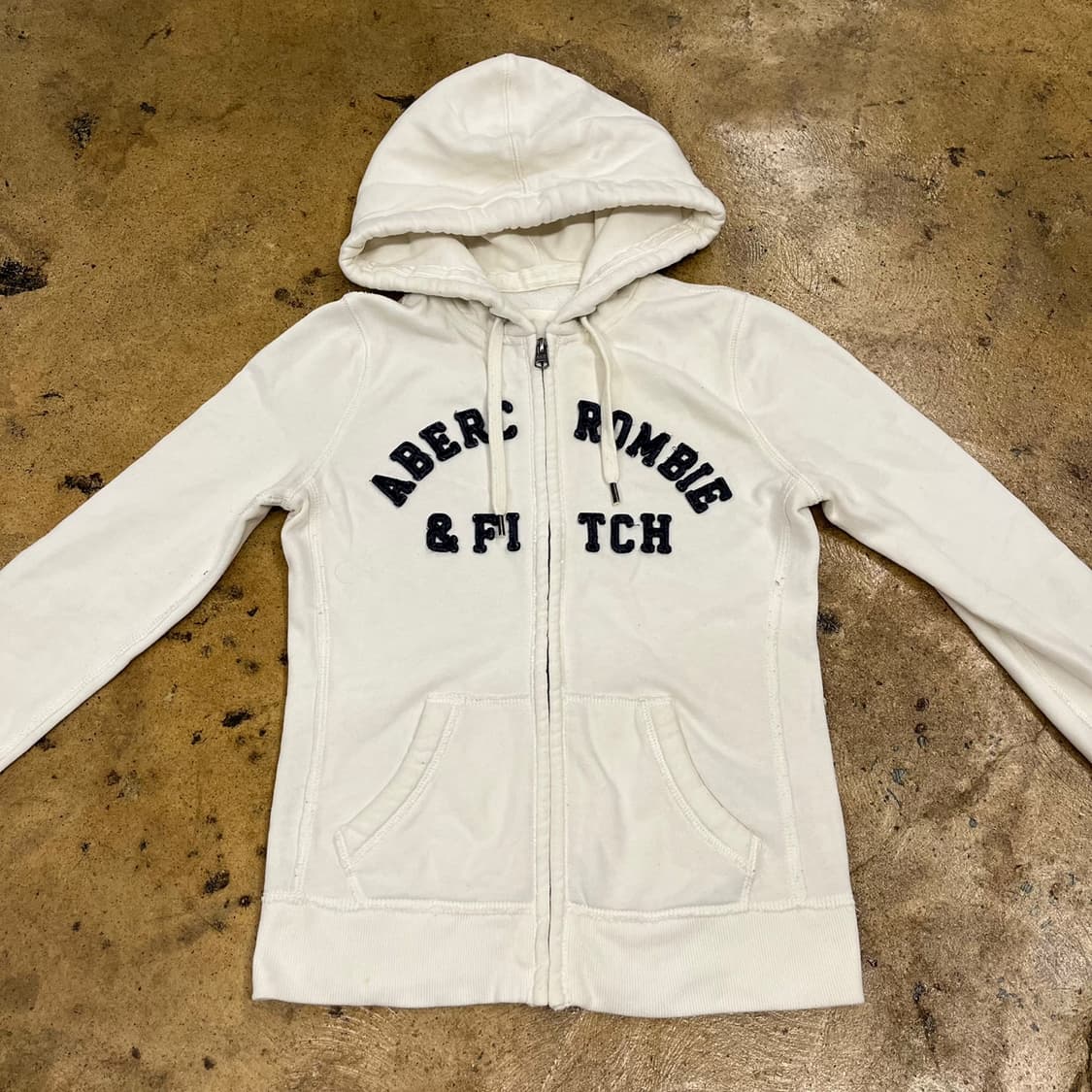 아베크롬비 화이트 딱붙 후드집업 상품이미지3