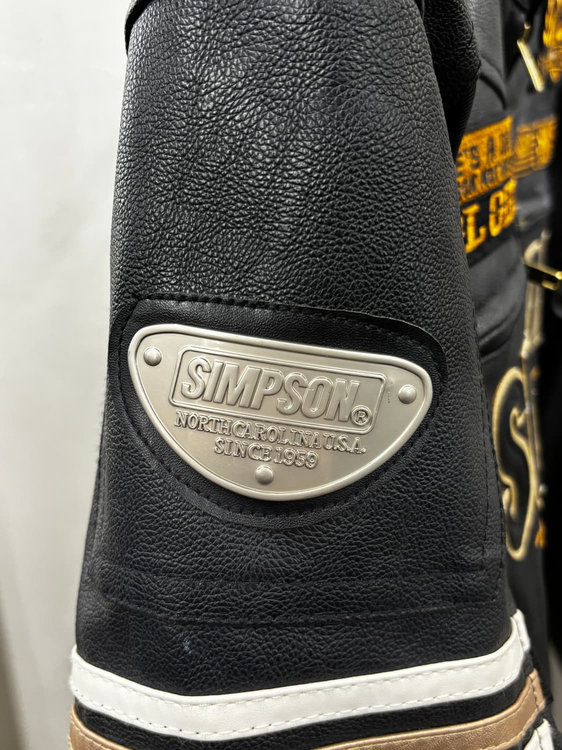 심슨 55주년 기념 라이더 가죽 자켓 M 상품이미지6