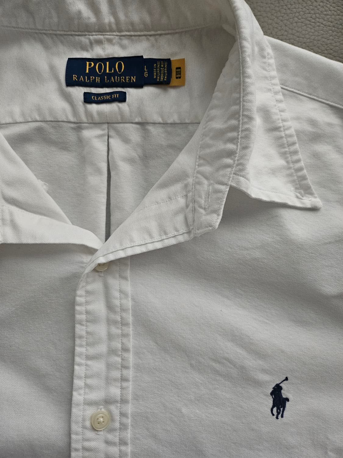 [거의 새것] 폴로 랄프로렌 클래식 화이트 셔츠 남방 L 상품이미지2