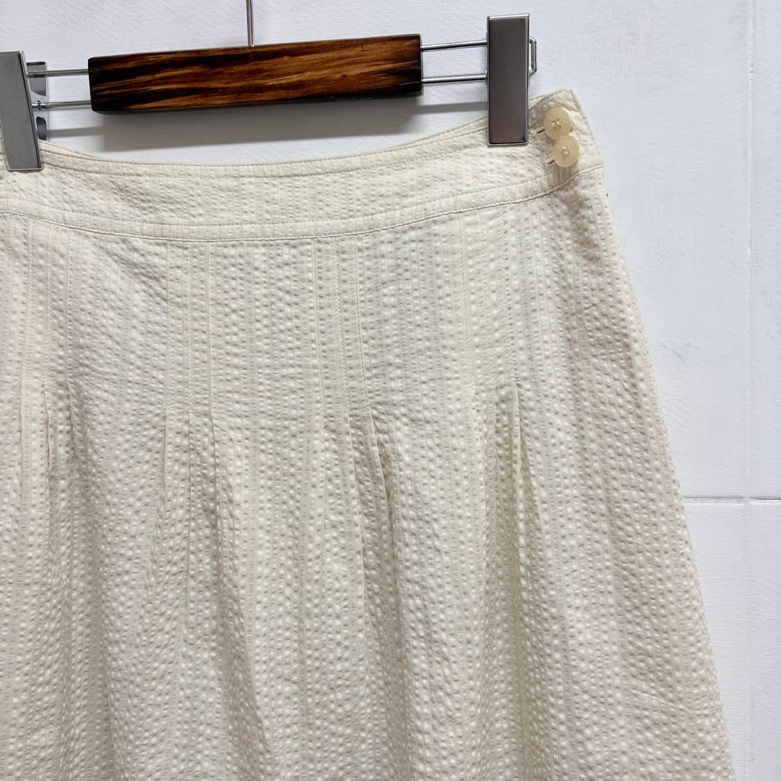 McGREGOR 맥그리거 엠보 아이보리 미디스커트 JPN 상품이미지3