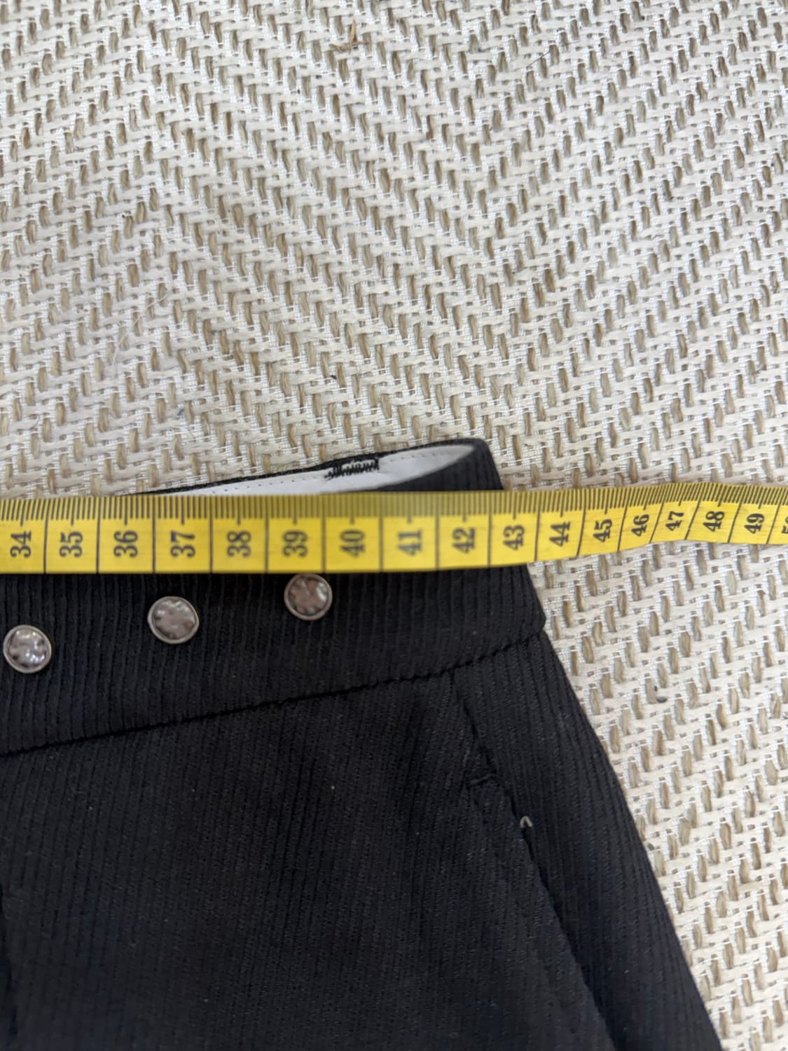 정품) 앤더슨벨 블랙 와이드 팬츠 50(32-34) 상품이미지8