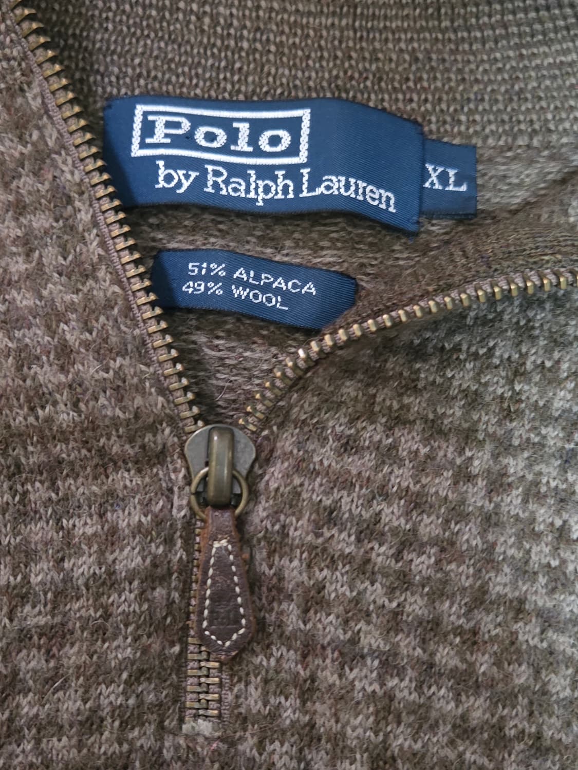 폴로 랄프로렌 하운드투스 쿼터 집업 니트 L 상품이미지2