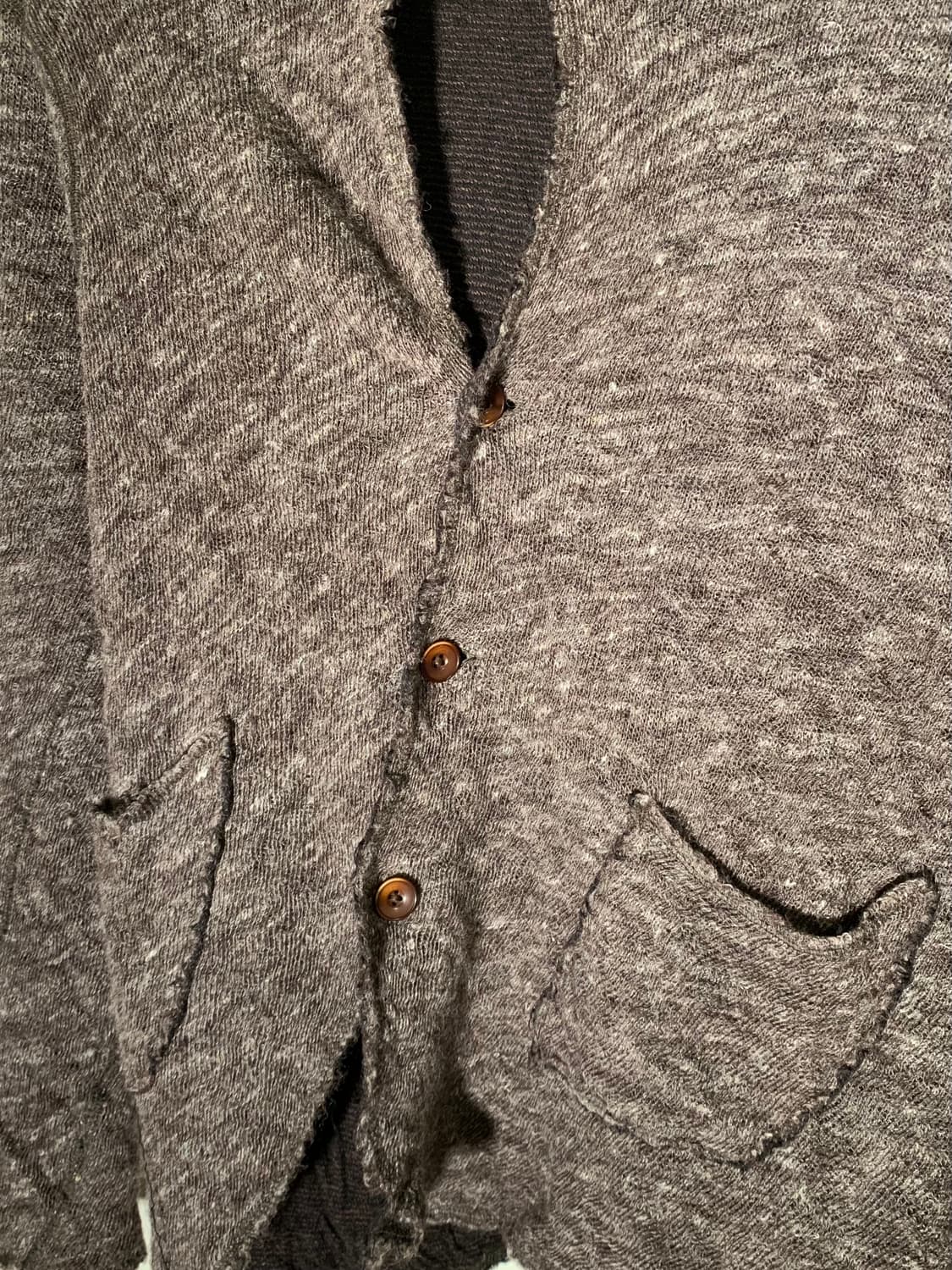 캐피탈 사이드 버튼 사선 가디건 상품이미지5