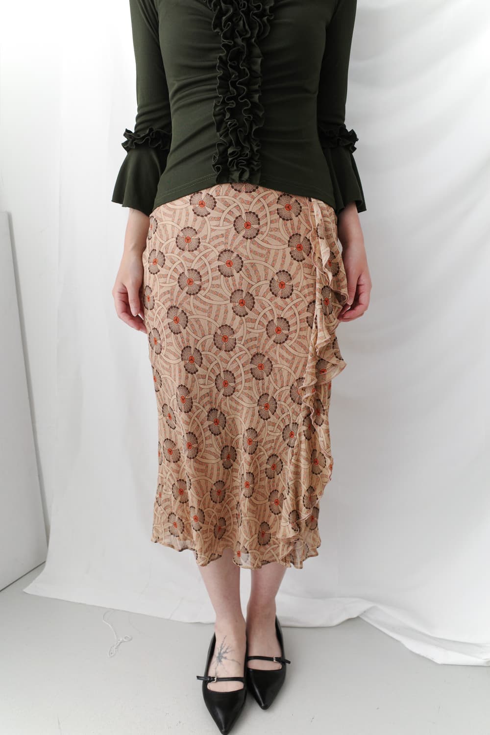 ethnic frill skirt 상품이미지5