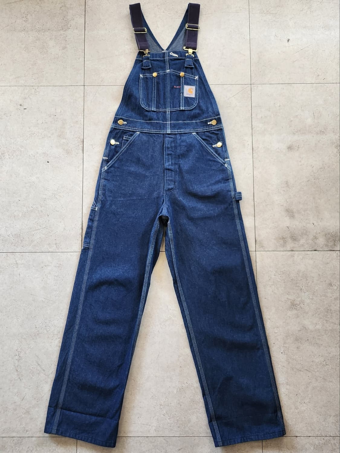 칼하트 데님 오버롤 상품이미지1
