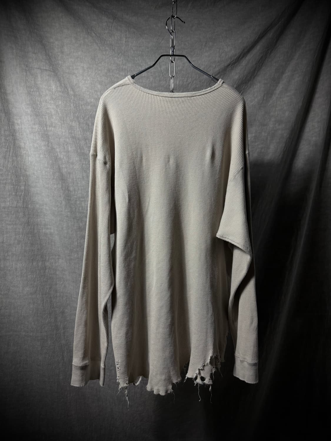 ANCELLM Distressed Waffle Knit   상품이미지6