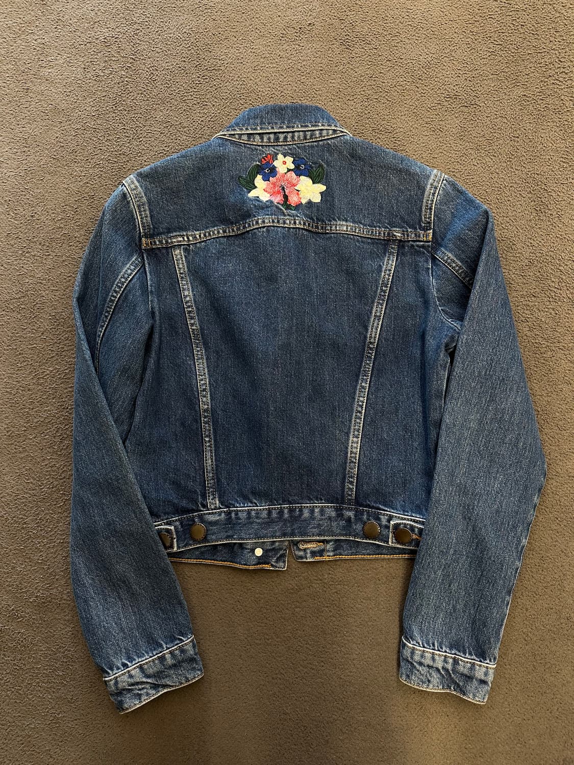 마쥬 비보 자수 크롭 데님 처분  상품이미지3