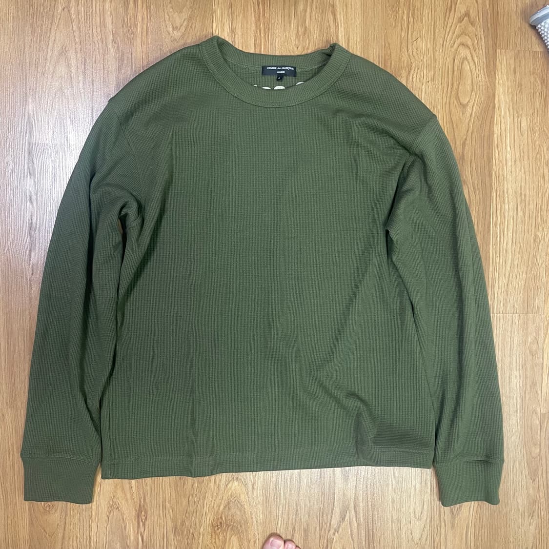 [희귀매물] 꼼데가르송 리버시블 와플 니트 롱슬리브 L 새상품 상품이미지3